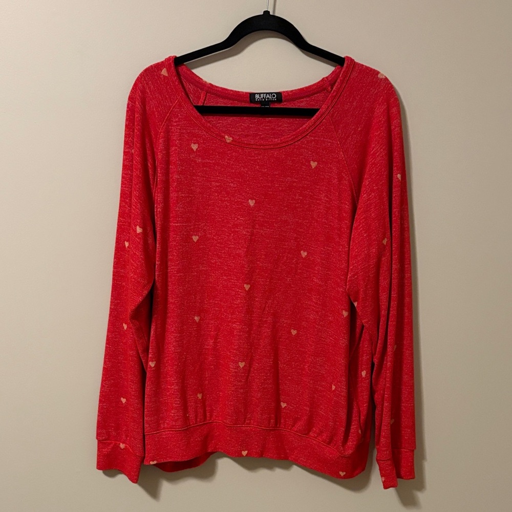 Buffalo David Bitton Red Heart Sweater
